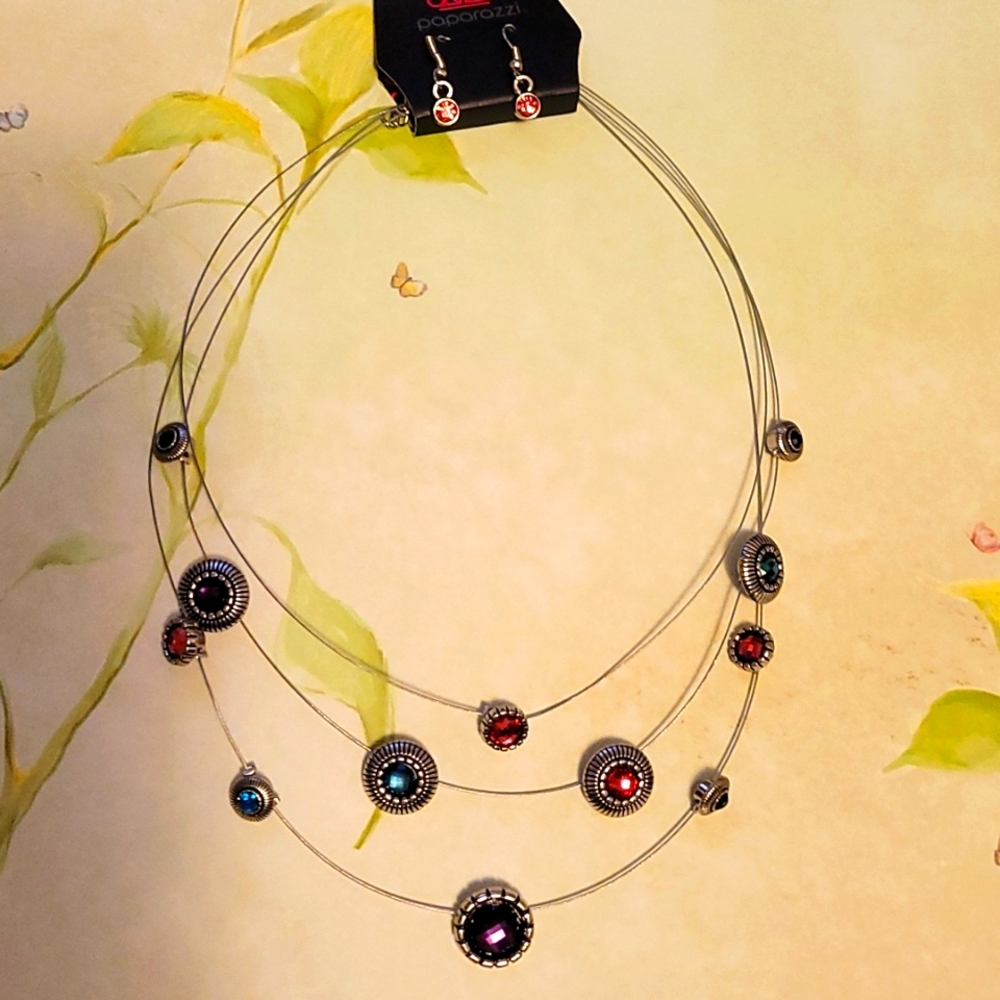 Paparazzi multi stone necklace